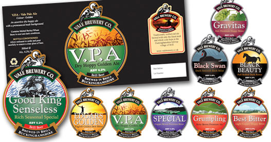 Vale Brewery packaging