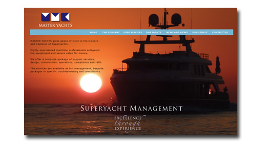 web site design Masteryachts